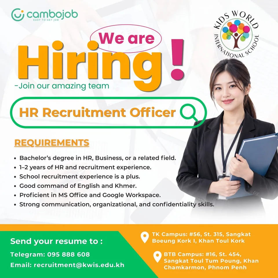 HR Recruitment Officer — Kids World International School